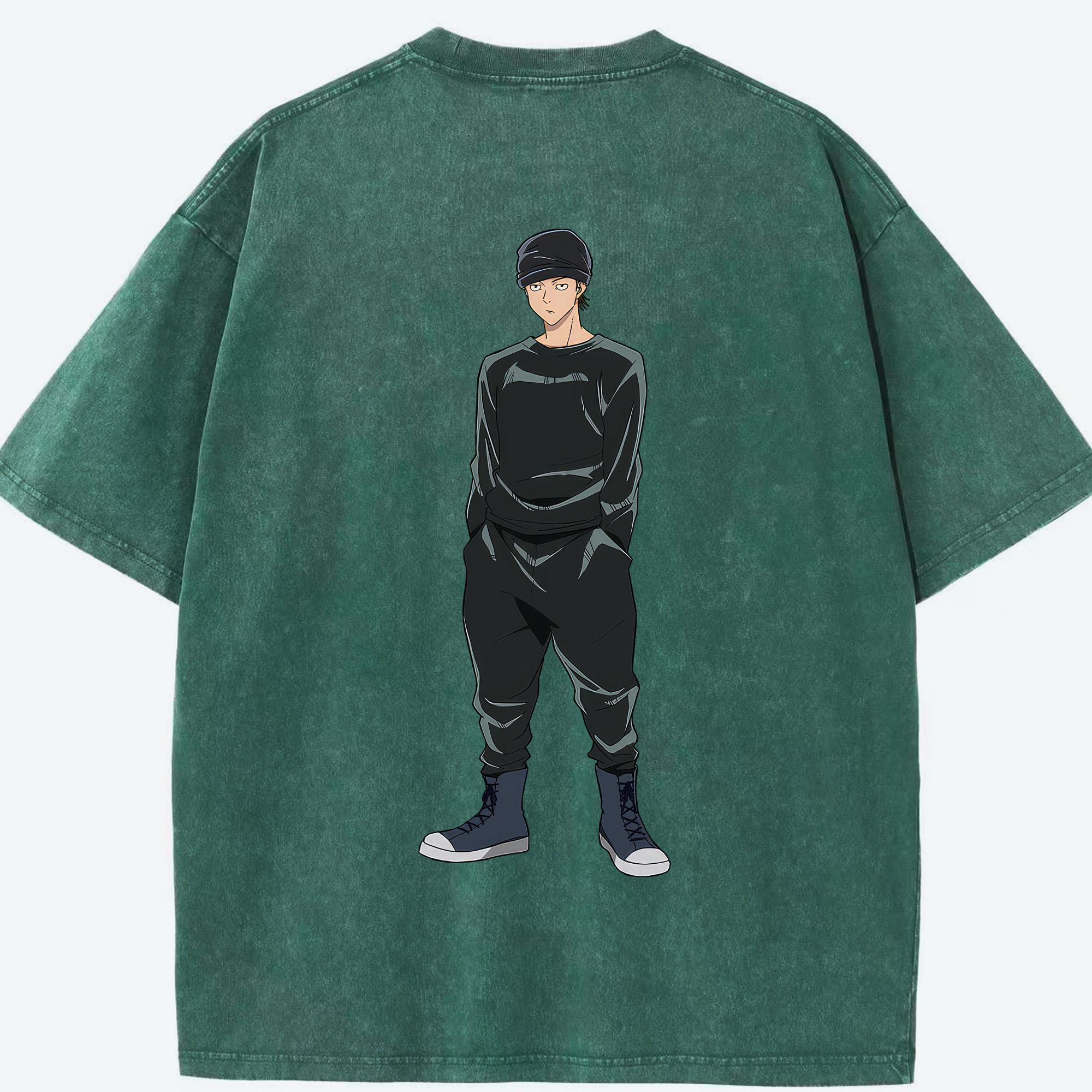 （画像用） 呪術廻戦 Jujutsu Kaisen 綿100% ヴィンテージ風 半袖Tシャツ（背面プリント）
